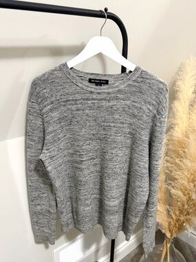 Michael Kors Marled Gray Crewneck Sweater